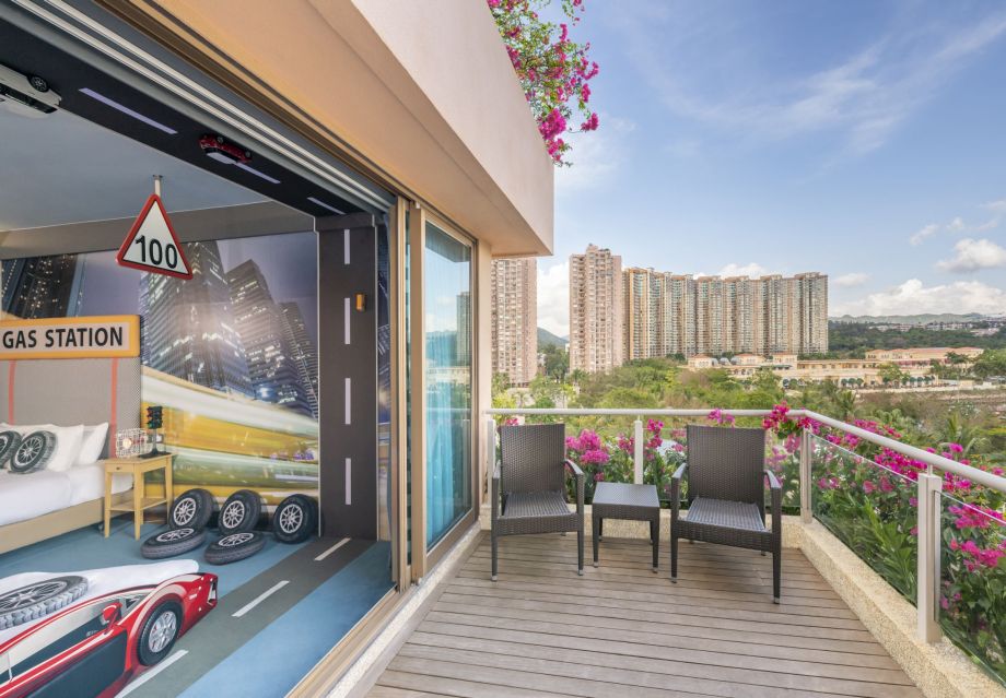 Racing Car Room with Seaview Balconye