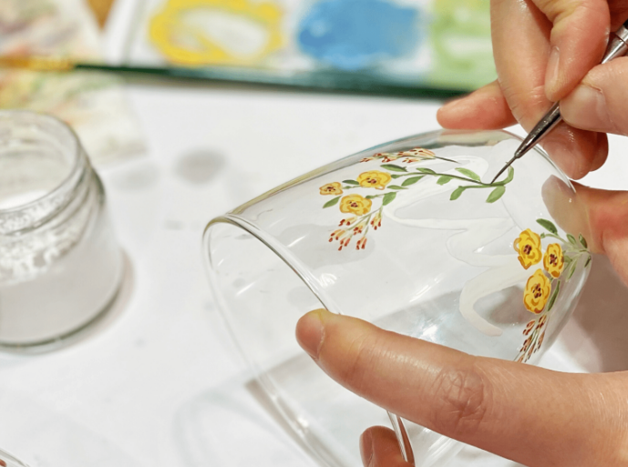FATHER'S DAY SPECIAL - GLASS TEAWARE SET PAINTING WORKSHOP