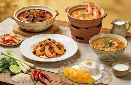 亚洲美食荟萃自助晚餐