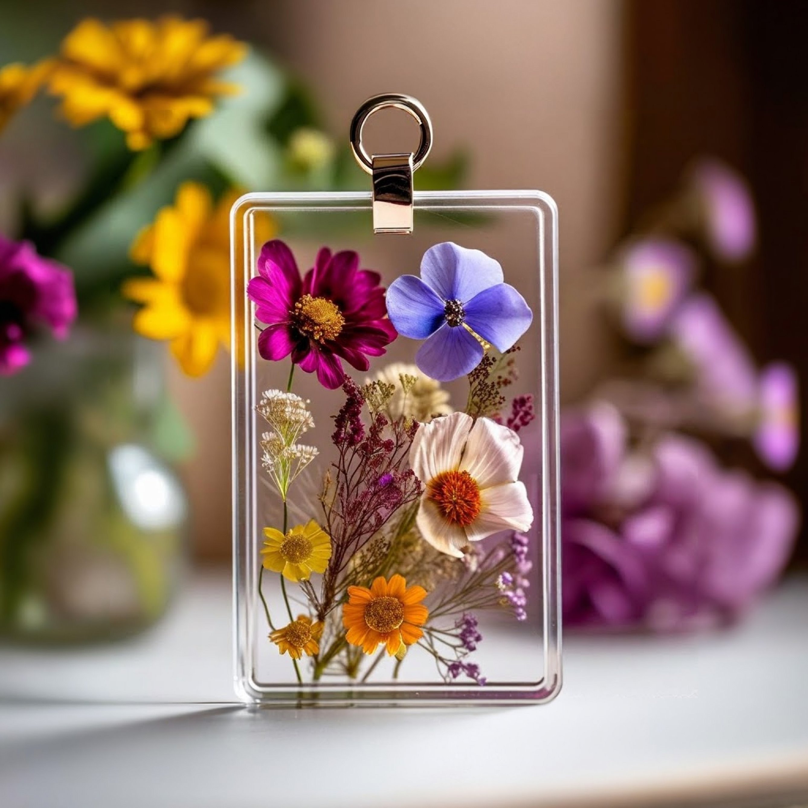 PRESSED FLOWER CARD HOLDER WORKSHOP